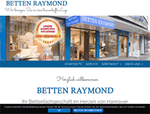 Tablet Screenshot of betten-raymond.de